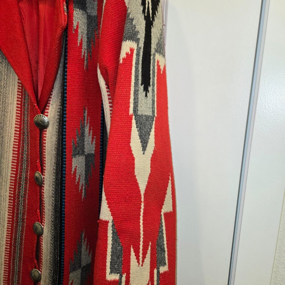 Vintage Chimayo Ortega's Weaving Long Coat - Picture 8 of 16